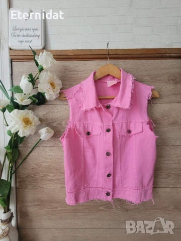 Розов елек , снимка 2 - Елеци - 51858111