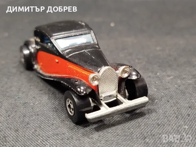 СТАРА РЕТРО МЕТАЛНА КОЛИЧКА HOT WHEELS '37 BUGATTI HONG KONG, снимка 5 - Колекции - 48893125
