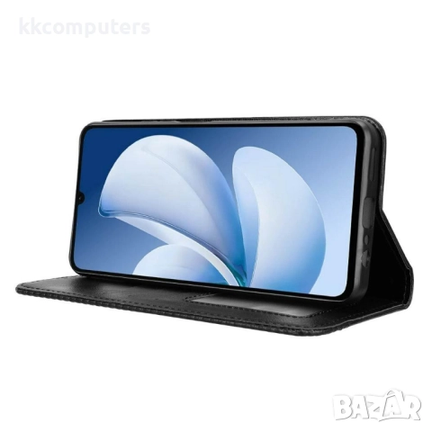 Кожен калъф с портфейл за Realme Note 70T / Realme C71| Ретро дизайн с магнит | Включен Протектор | , снимка 6 - Калъфи, кейсове - 52121130