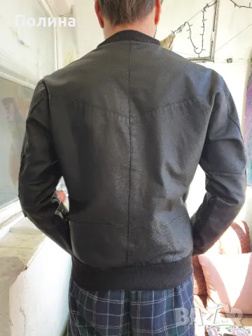 Мъжко яке от еко кожа, снимка 2 - Якета - 49380392