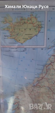 стара географска карта на Европа, снимка 4 - Други - 37557597