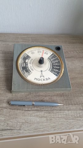 Ретро календар,термометър Москва с перомолив, снимка 3 - Антикварни и старинни предмети - 44261922