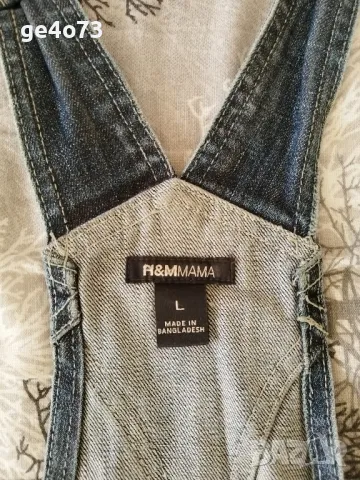 Дънков гащеризон за бременни, снимка 2 - Дрехи за бременни - 50138102