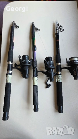 Стари Рибарски Въдици, Спининги, Пръчки  с машинки, макари. , снимка 5 - Въдици - 54322636