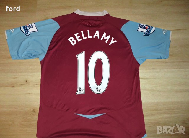 ретро тениска vintage West Ham Craig Bellamy, снимка 2 - Футбол - 37684772