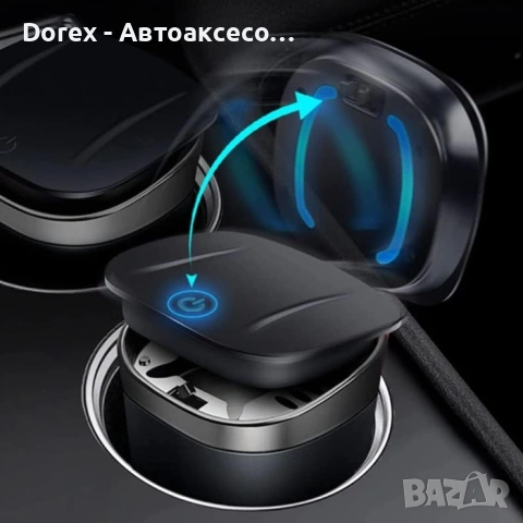 Пепелник за автомобил с LED диод, снимка 5 - Аксесоари и консумативи - 53900856