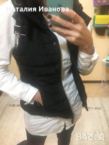 Топъл елек в тъмно кафяво, снимка 4 - Елеци - 30603330