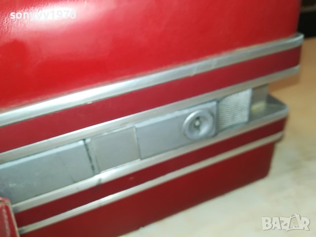 CAVALET-РЕТРО КУФАР ЧЕРВЕНА КОЖА И АЛУМИНИЙ M2205231113, снимка 13 - Антикварни и старинни предмети - 40784021