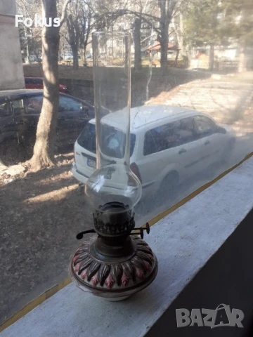 Стара газена лампа, снимка 7 - Антикварни и старинни предмети - 51074455