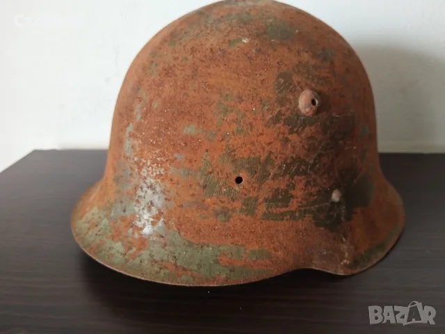 Военна българска каска от войната М36Б ., снимка 2 - Антикварни и старинни предмети - 56480039