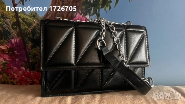 Нова дамска черна чанта , снимка 2 - Чанти - 54357796