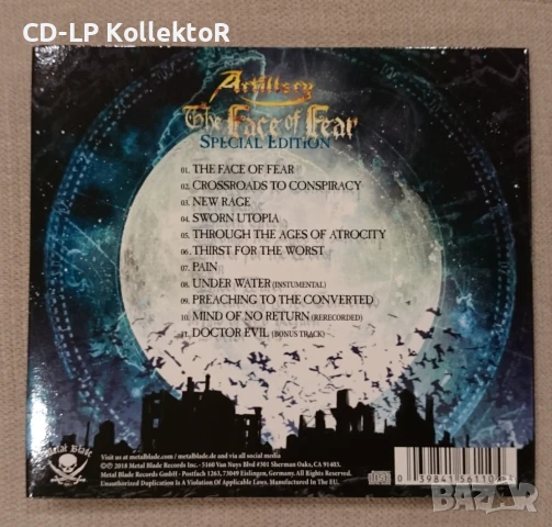 CD за продан (Artillery - The Face of Fear), снимка 2 - CD дискове - 50977220