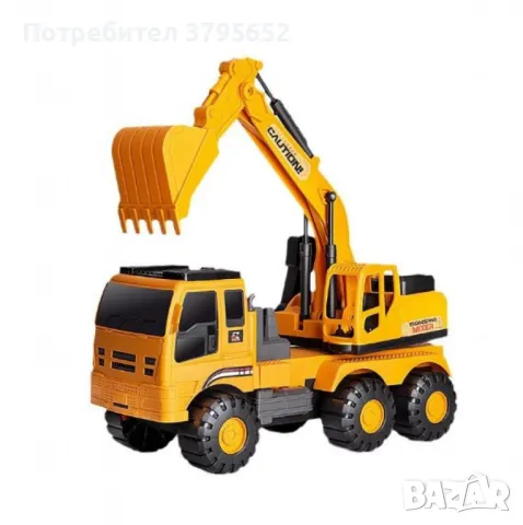 Голям детски камион-багер, снимка 2 - Коли, камиони, мотори, писти - 48097201