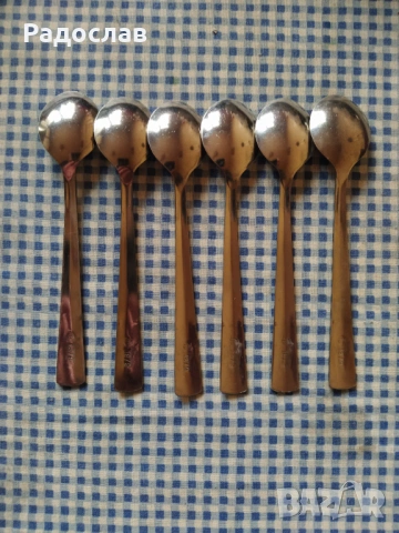 стари лъжици за кафе Петко Денев , снимка 3 - Прибори за хранене, готвене и сервиране - 54364649