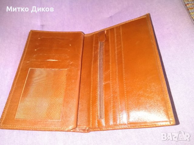 Портфейл Неохим естествена кожа 180х110мм, снимка 4 - Портфейли, портмонета - 37911999