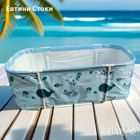 Сгъваема XXL вана с възглавница и изолация, снимка 6 - Душ кабини и вани - 53279953