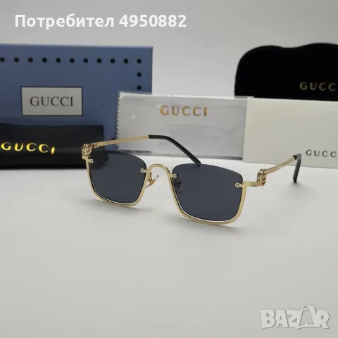 Слънчеви очила Gucci Gold правоъгълни Limited Edition нови, снимка 4 - Слънчеви и диоптрични очила - 56161519