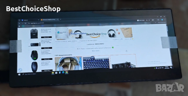 10.3" малък сензорен монитор, 1920 * 720 HDMI USBC, VESA, IPS Stretched Bar LCD, снимка 7 - Монитори - 53126342