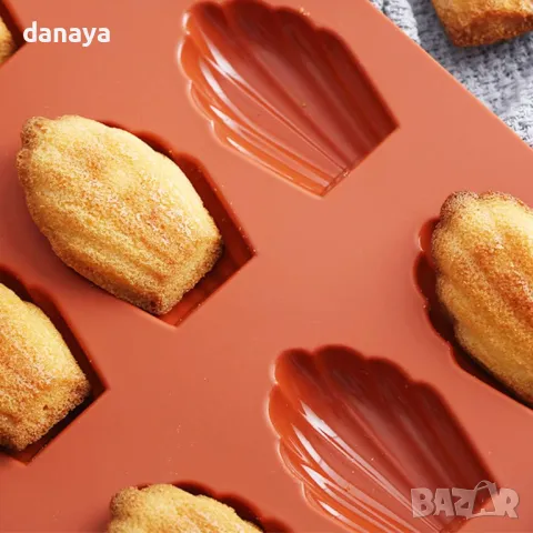 5624 Силиконова форма за мадлени френски сладки, снимка 2 - Форми - 48601576