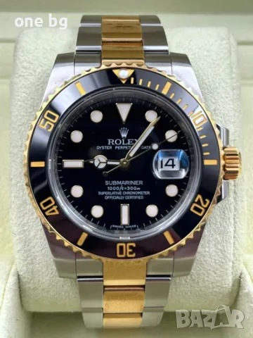 Rolex Submariner Two tone Black , снимка 2 - Мъжки - 48286620