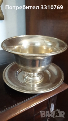 Красива посребрена купа/фруктиера/бонбониера. , снимка 1
