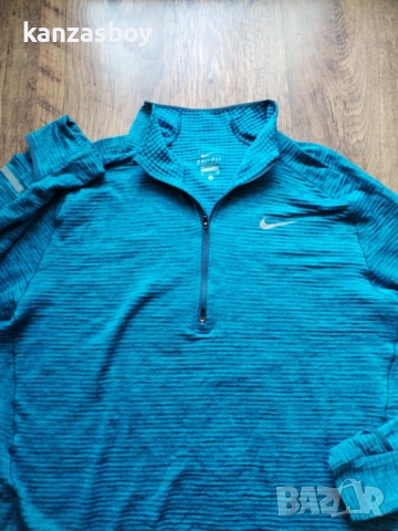 Nike Maillot Element Sphere 1/2 Zip - мъжка термо блуза КАТО НОВА ХЛ, снимка 5 - Блузи - 52828785