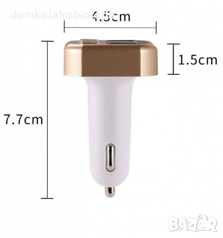 Трансмитер за автомобил, 12-24V, Блутут, FM,USB, AUX, Амперметър,Слот карта, Зареждане на телефон, снимка 6 - Аксесоари и консумативи - 36459291