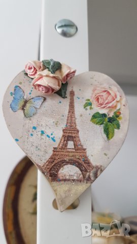 Магнит  " Романтично сърце ", снимка 2 - Декорация за дома - 31581914