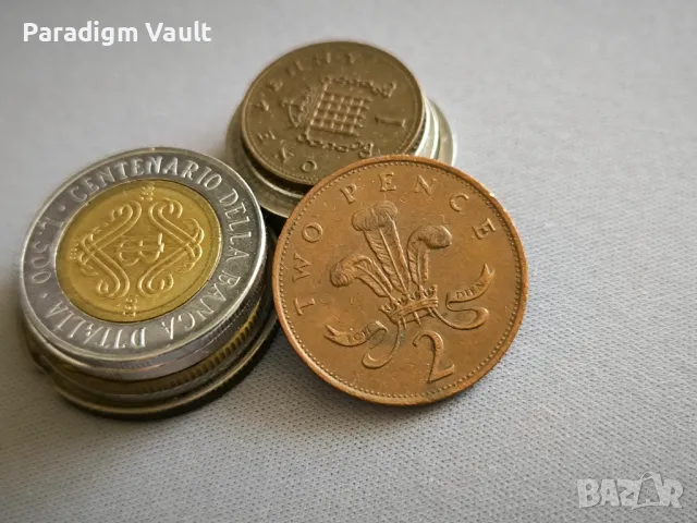 Монета - Великобритания - 2 пенса | 1987г.