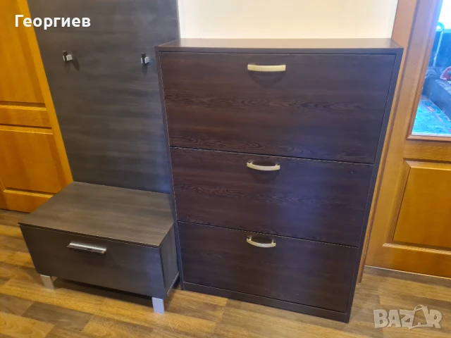 Антре, портманто, шкаф за обувки, закачалка, огледало венге, снимка 5 - Шкафове - 50576079