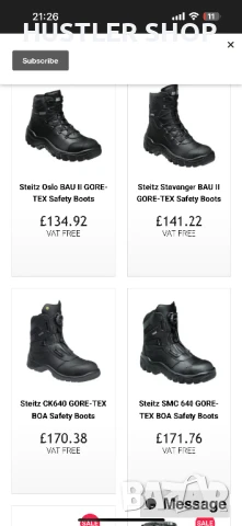 Работни обувки с метално бомбе STEITZ SECURA.Номер 42, снимка 9 - Други - 50750312