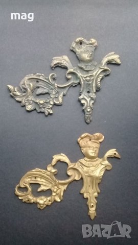 Старинни френски месингови дръжки и орнаменти,стил Луи XV., снимка 15 - Антикварни и старинни предмети - 37392117