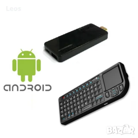TV STICK DIVA ANDROID QUAD CORE 8GB + Безжична мишка и клавиатура
