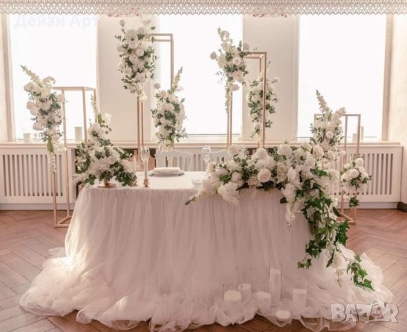 Украса за Сватва/Арка с цветя, снимка 13 - Декорация - 42349626