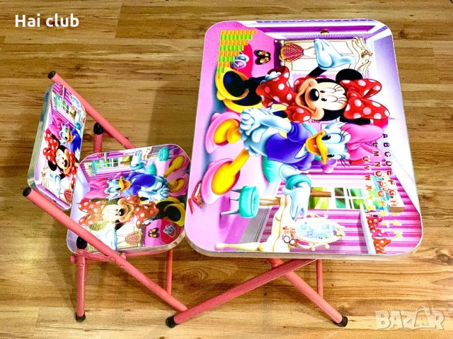 Детска маса и стол с картинка, снимка 13 - Мебели за детската стая - 30911646