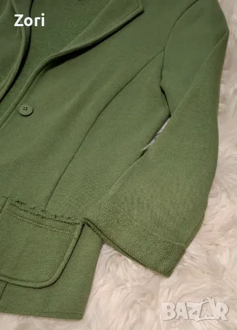 Зелено сако със 7/8 дължина на ръкава , снимка 6 - Сака - 49747672