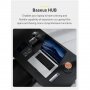 Преходник Baseus, Хъб за Macbook, USB-3.0, HDMI 4K HD, RJ-45, TF Card, снимка 9