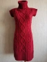 Червена рокля плетиво , снимка 1