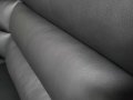 Черен кожен ъглов диван La-z-boy, снимка 6