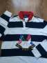 polo ralph lauren Rare Cross flag navy striped polo - страхотна мъжка блуза S, снимка 4