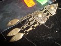 СТАРА МЕДНА ПОСРЕБРЕНА ЗАБОДКА БРОШКА НАКИТ СТАРО ГРАДСКО ВЪЗРОЖДЕНСКО БИЖУ 10960, снимка 6