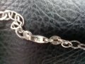 Красиво италианско сребърно колие,38 см., снимка 3