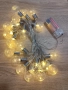 🎄 Коледни лампички гирлянд 3м с 20 LED крушки – топла бяла светлина, на батерии, снимка 5
