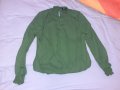 Маслинено зелена блуза, снимка 1 - Блузи с дълъг ръкав и пуловери - 32037604