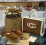 Естествена кожа боти UGG и чанта сет , снимка 3