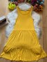 Жълта рокля Онли, снимка 1 - Рокли - 37010346