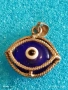 Сребърна висулка синьо око Назар великолепна много красива 32380, снимка 3