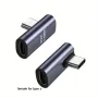 90 градусов адаптер, 100W Super Charge 10Gbps Type C USB 3.1, 4K, мъжко към женско, снимка 1
