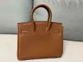 Кафява чанта Hermes Birkin 25 gold on gold, снимка 8