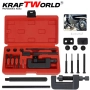 Комплект за разглобяване и занитване на вериги KraftWorld – универсален, #35–#630, снимка 4